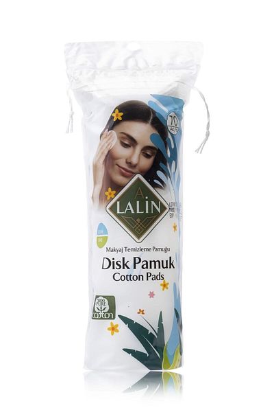 A LALİN Disc Cotton Makeup Removal Cotton Cleansing Pad 2 Pack 140 Pieces