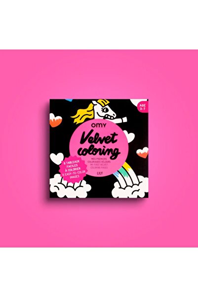 OMY Velvet Coloring Unicorn - Ilk Boyamalarım