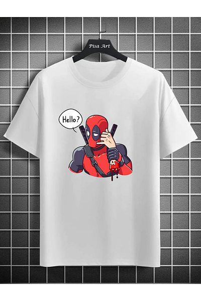 Pisa Art Μπλουζάκι Deadpool Hello Unisex - Προσαρμοσμένο σχέδιο