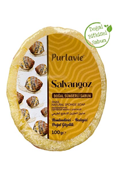 Purlaive Purlavie Doğal (Nemlendirici) Salyangoz Süngerli Sabun 100 gr