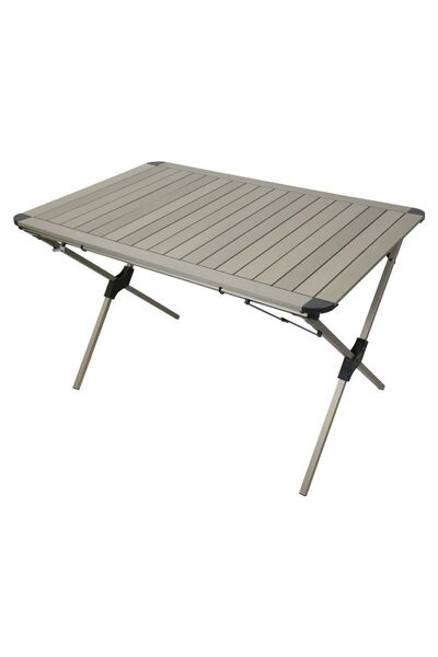 CAMPOUT Nurgaz Alüminyum Kamp Masası Büyük Xxl + 2 Lüx Sandalye Seti