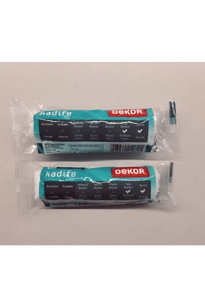 DEKOR RULO Decorative Velvet Finger 2 Pieces Spare Rolls - 10 Cm Product Code:1079