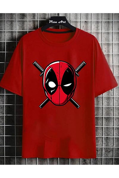 Pisa Art Unisex Deadpool Custom Design T-Shirt