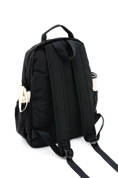 Lifonbag Unisex Crinkle Fabric - Αδιάβροχο, Πολλαπλών Διαμερισμάτων, Μαύρο Laptop School & Backpack