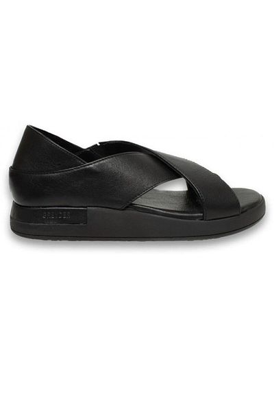 Greyder 32270 Sandale de zi cu zi pentru femei din piele naturală neagră