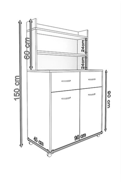 rafineritasarım Polen Çok Amaçlı Servis Dolabı