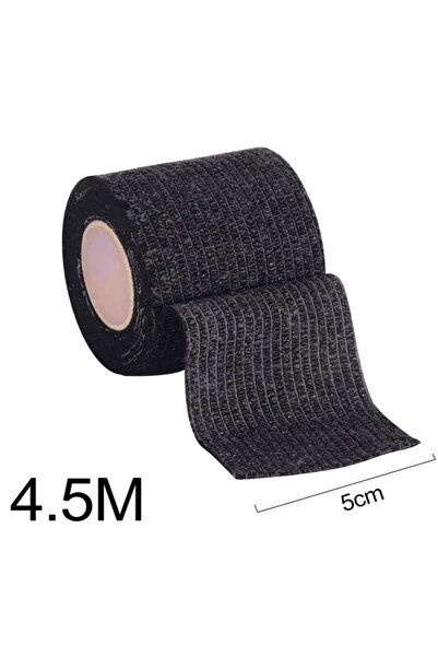 Dedeks Kendine Yapışan Elastik Koban Yapışkanlı Bandaj Siyah Renkli 12 Adet Yapışkanlı Coban