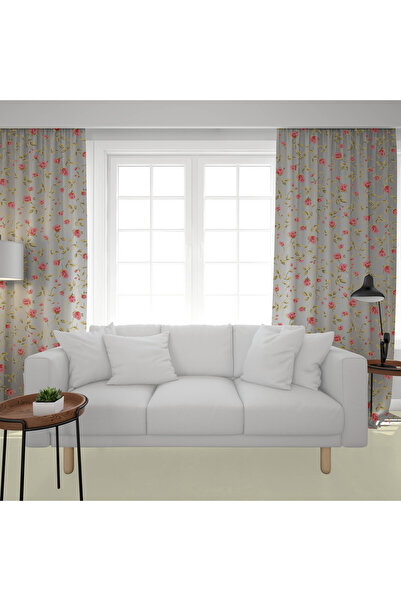 Şen Dekorasyon NAZİK Візерункова штора для вітальні - 2 полотна