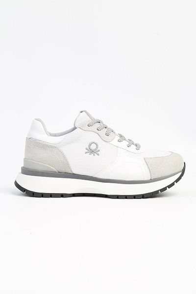 Benetton ® |   BN-31021 - 3959 Alb - Pantofi sport pentru femei