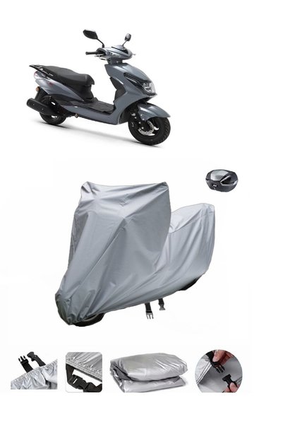 BODYGARD غطاء دراجة نارية سميك للغاية متوافق مع حقيبة الخلفية Kuba Space 50 Pro.