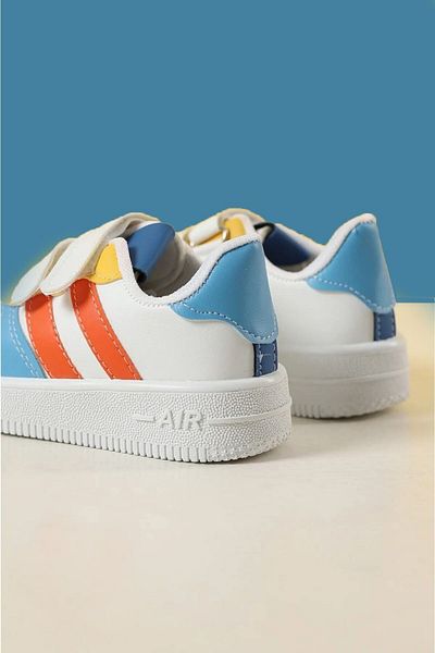 Beınsteps Air V2 - Pantofi sport confortabili pentru copii, alb, albastru, roșu