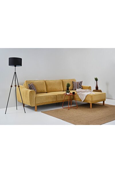 Koalusa Swen Köşe Koltuk, Sarı, Sağ Köşe