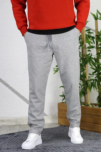 WAFRA Men's Slim Fit Pique Fabric Trousers