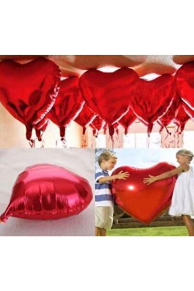 Ax Axentia 5 Pieces Red Foil Heart Flying Heart Balloons - Romantic Marriage Proposal, 32 Inch