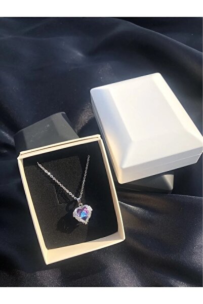 HKN AVM ACCESSORİES Melek Kalbi Kolye (GÖRSELDEKİ KUTU VE NOT ÇEKİM AMAÇLIDIR)