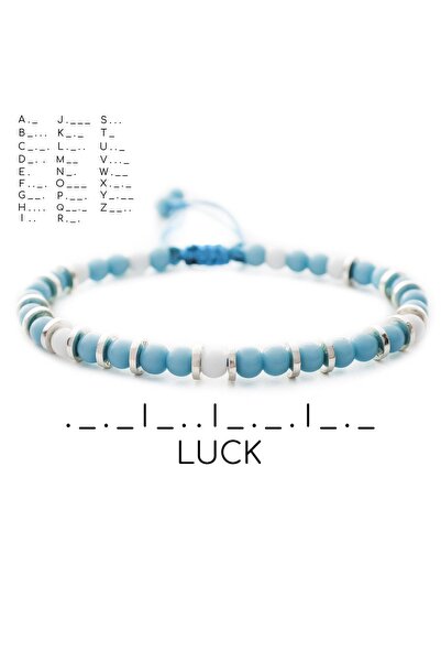 Kişiye Özel Mors Alfabesi Bileklik: 'luck' Kelimesi Ile Şansınızı Artırın"