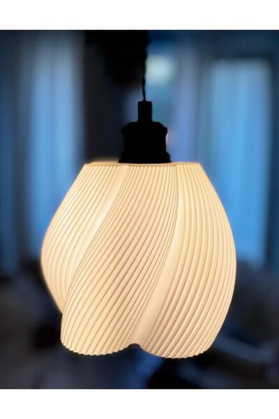 limonDesing Luminaura Tekli Modern Beyaz Sarkıt Avize | Salon Mutfak Oturma Odası Hol Avize Aydınlatma