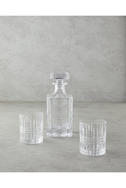 English Home Luxury Kristal 3 Parça Karaf Şeffaf