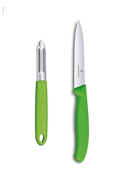 Victorinox Yeşil Büyük Bıçak Ve Oyacak Seti