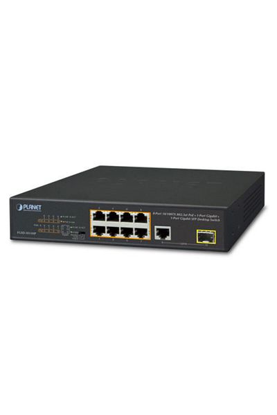 Planet 8-Port 10/100Tx Poe+ Injector Po