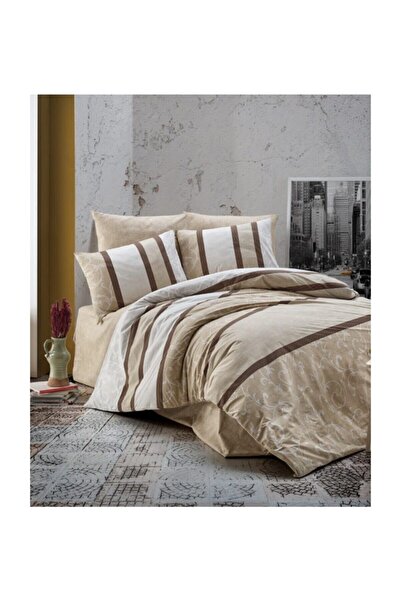 Majoli طقم غطاء لحاف رانفورس قطن 100% - مزدوج