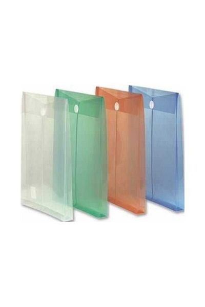 Comix Velcro Document File File Gusseted Vertical Transparent Colors F118A