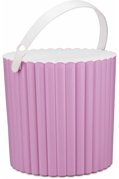 Flora Pembe Çok Amaçlı Yuvarlak Kova