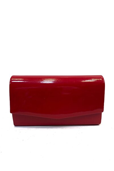 Busrabags Kırmızı Rugan Kadın Gece Abiye Çanta