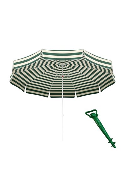 ne güzel Gölgelik Plaj Balkon Bahçe Teras Şemsiyesi 200 Cm Şemsiye Kazığı Hediyeli