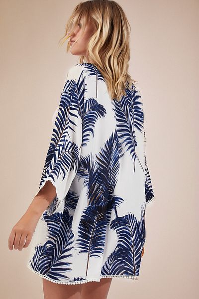 Happiness İstanbul Kimono & Kaftan - Blau - Relaxed Fit