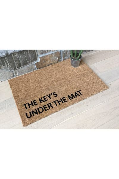 DefLife Home Key's Door Front Koko Mat