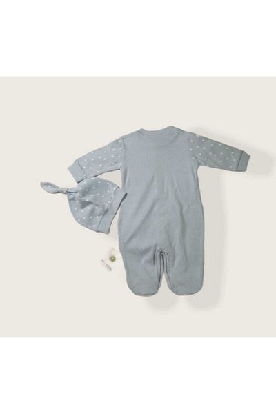 ciccimbaby Baby Boy Overalls with Blue Rabbit Booties