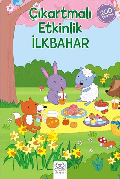 1001 Çiçek Kitaplar Çıkartmalı Etkinlik  İlkbahar Samanta Meredith Kitabı 32 Sayfa 1001 Çiçek Kitaplar