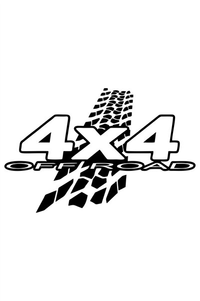 Quart Aksesuar 4x4 Off Road Sticker Lastik Izi Oto Araba Sticker Siyah 40 X 2...