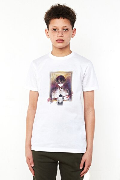 QIVI Bela anime majica za dečake Tokyo Ghoul Anteiku Štampano T-shirt
