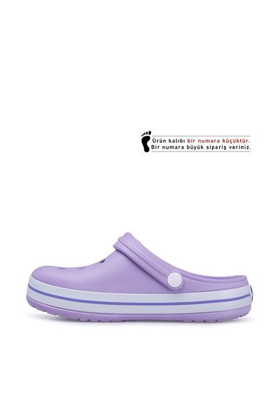 Akınal Bella Lilac White Purple Women's Slippers E195z000 Note: Please Order One Size Larger