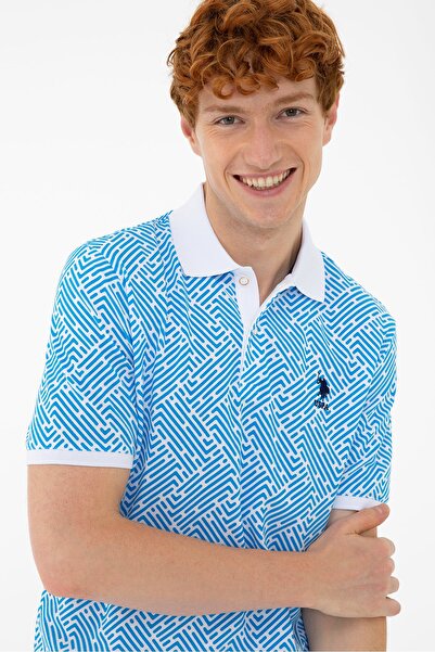 U.S. Polo Assn. Μπλε ανδρικό μπλουζάκι