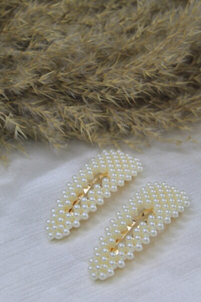 Gözde Silvers Πόρπη με λεπτομέρεια με πέρλες 2 συσκευασιών για γυναίκα