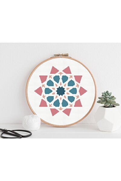 BST Etamin Kanaviçe Seti Minimal Tasarım