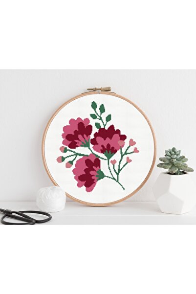 BST Etamin Kanaviçe Seti Minimal Tasarım