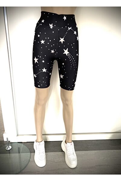 EBRULİ BUTİK06 Yıldız Desenli Kısa Tayt
