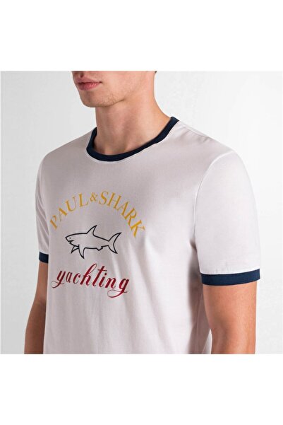 PAUL&SHARK Ανδρικό πλεκτό μπλουζάκι C.w. Βαμβάκι