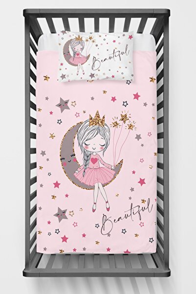 Homamia Baby Bedspread Girl on the Moon