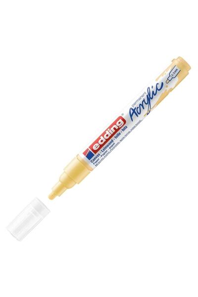 Edding قلم ماركر أكريليك ذو طرف متوسط أصفر باستيل 915 (عبوة من 10 قطع)