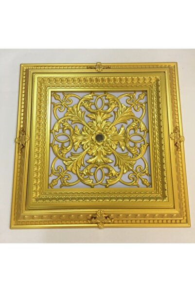 DECOGOLD Saray Tavan Göbek Panel 72cm*72cm Gold Içerisine Led Döşenebilir Panel
