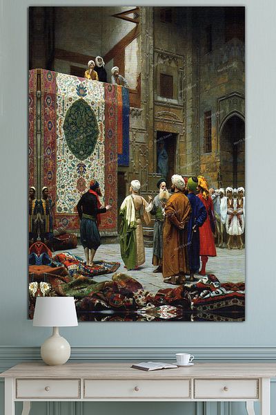 Morfil Sanat Atölyesi Принт на платно от търговеца на килими Jean Leon Gerome