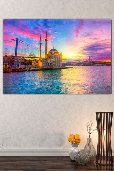 Morfil Sanat Atölyesi Pictură pe pânză Răsăritul în biserică Ortaköy