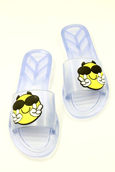PASSAGE SHOES 6121 Transparent Emoji Beach Slippers