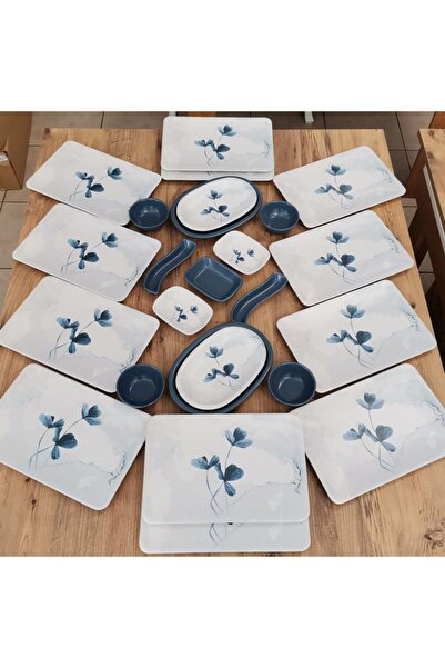 Keramika Blue Magıc Takım Kahvaltı 25 Parça 12 Kişilik