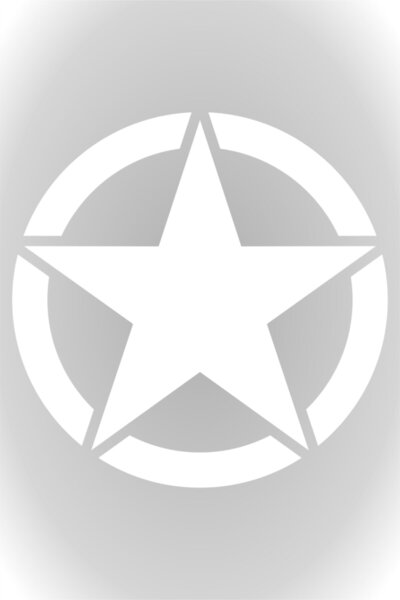 Quart Aksesuar Army Star, Askeri Yıldız Off Road Oto Sticker Araba Sticker Be...